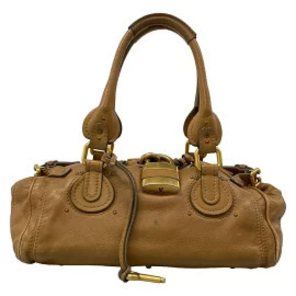 Chloe Paddington Handbag Leather Brown